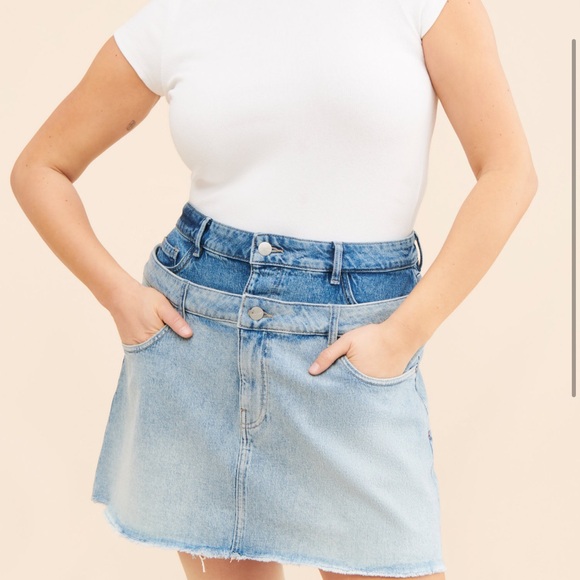 Re/Done Dresses & Skirts - Warp Mini Skirt 👖